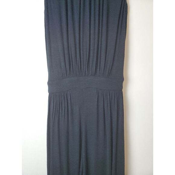 Tommy Bahama Women Jumpsuit Small Wide Leg Tie‎ Waist Black Stretch - Picture 5 of 11